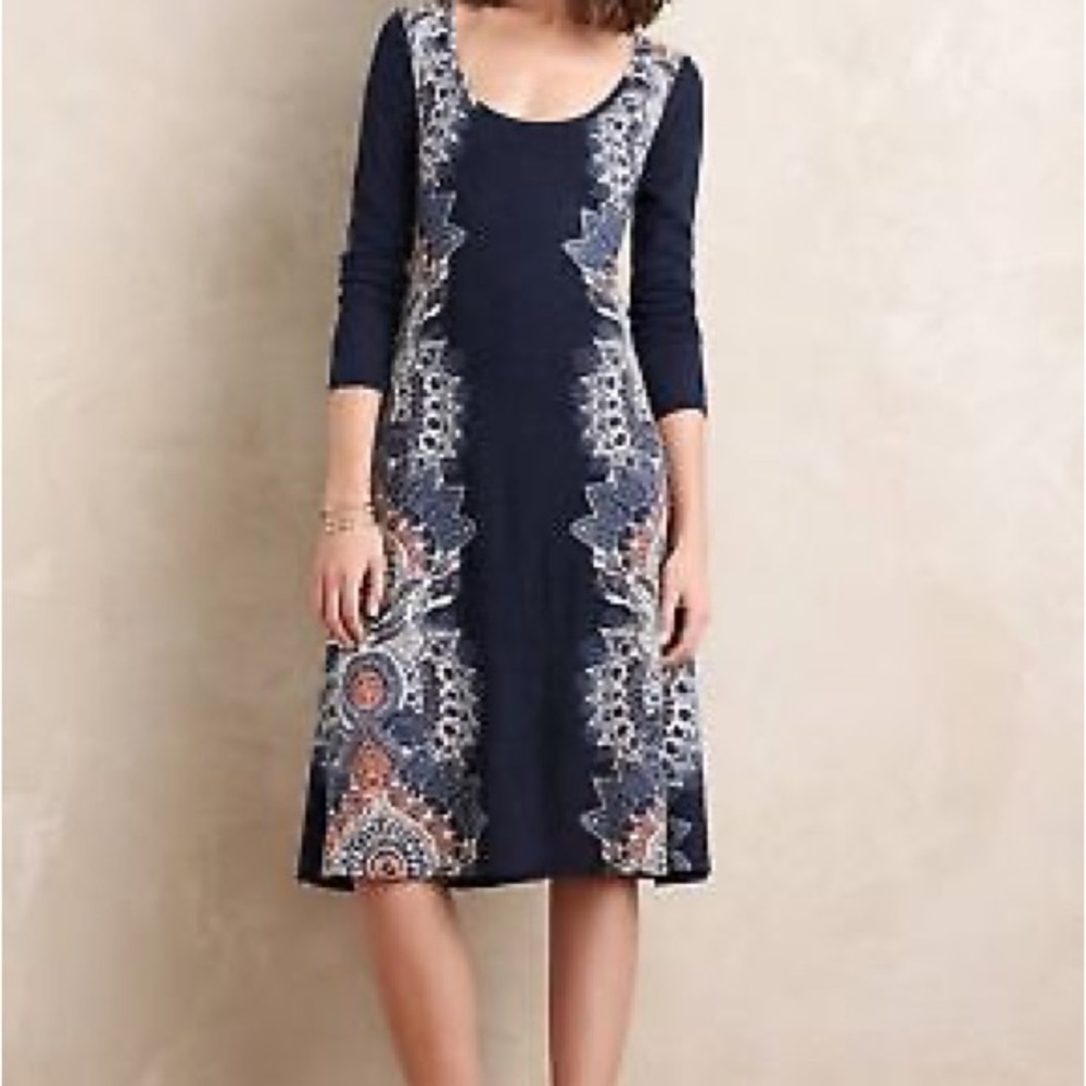 Anthropologie‎ Maeve Eira Midi Sweater Dress - Picture 3 of 7